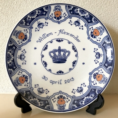 Bord Royal Delft Willem-Alexander 30 April 2013 Bord Royal Delft Willem-Alexander 30 April 2013